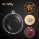 Clear Fillable Christmas Baubles Ruhhy, 8 cm, 12-Pack
