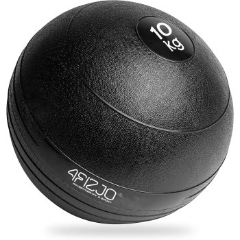 4Fizjo Slam Ball 10 kg Medicine Ball for Workouts, Black