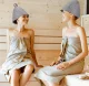 Premium Felt Sauna Hat for Heat Protection, Grey