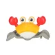 Interactive Crawling Crab Toy with Sensor and Music, Red
