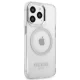 Guess Metal Outline MagSafe Case for iPhone 13 / 13 Pro - Silver