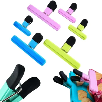 Food Bag Sealing Clips, 6 Pcs, Colorful