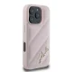 Karl Lagerfeld iPhone 16 Pro Max Case Diagonal Quilted Script, Pink