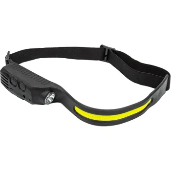 Rechargeable COB + XPE LED Headlamp with Motion Sensor, 350lm, IPX4, USB-C