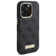 Guess iPhone 16 Pro Case 4G Logo Plate MagSafe, Black