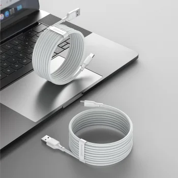 Baseus 2x set USB Typ C Cable Fast Charging PD and QC 40W 5A 1,5m, White