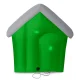 Inflatable Christmas Decoration Santa Claus with House and LED Lights XXL