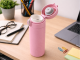 Smart Thermal Coffee Mug with LCD Temperature Display 400ml, Pink
