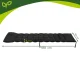 Gardlov Quilted Sun Lounger Cushion, 180x50 cm, Black