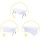 MultiGarden 8FT Stretch Spandex Table Cover for 240 cm Catering Table, White