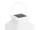 Dekoratyvinis LED žibintas su žvake, 28 x 14 x 14 cm, baltas