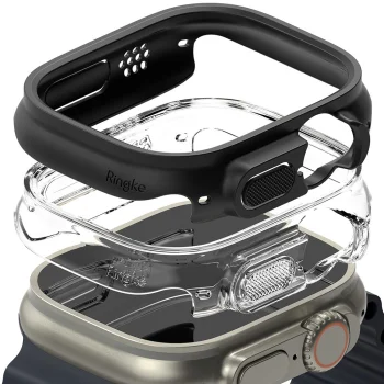 Ringke Slim 2-Pack Case for Apple Watch Ultra 1/2 (49mm) Clear/Matte Black