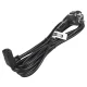 Maclean MCTV-854 Angled Power Cable, CEE 7/7 Schuko to C13, 3m, Black