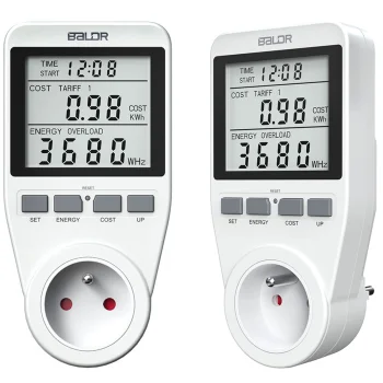 Baldr BD-990 Single-Phase Wattmeter, White
