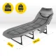 Folding Camping Chair Sun Lounger Mountain Goat - Grey