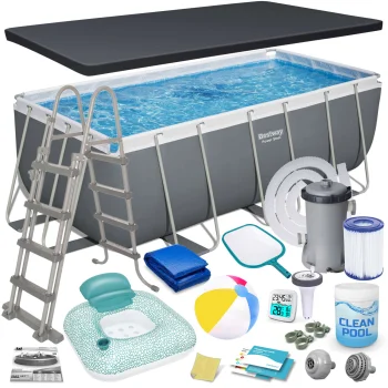 Bestway 56456N Frame Pool 412x201x122 cm, 17-in-1 Set