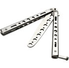 Saliekams Nerūsējošā Tērauda Kabatas Taktiskais Nazis Balisong, Sudraba