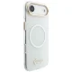 Guess IML Gradient Script Metal MagSafe Case for iPhone Air, White