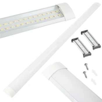 LED Surface-Mounted Linear Batten Light 120cm 28W Neutral White