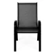 MultiGarden Set of 4 Garden Chairs, Black