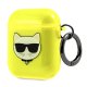 Чехол Karl Lagerfeld для AirPods 1 / 2 Choupette Head, желтый