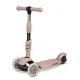 Ricokids Todi 3-in-1 kids three-wheel scooter with LED wheels, beige