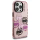 Karl Lagerfeld IML Multi K&C Head Pattern Case for iPhone 16 Pro Max, Pink