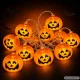 Lights 10 Led Hanging Pumpkins Halloween 200Cm Glowing Decoration Pumpkin