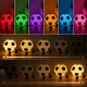Silicone LED Night Light Football, RGB, USB-C, White/Black