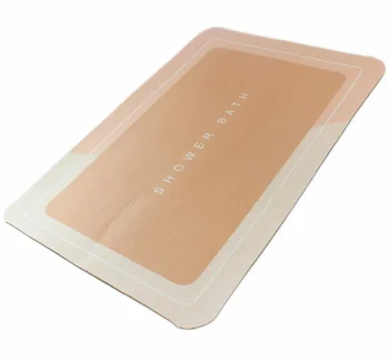 Quick Drying Bathroom Mat Rug, Brown