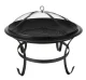 Kaminer G11825 Garden Grill - Fire Pit with Cover, 56 cm