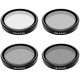 TELESIN Filter set CPL/ND8/ND16/ND32 for DJI Action 3