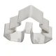 3D Christmas Cookie Cutters Set of 8 for Holiday Baking and Fondant