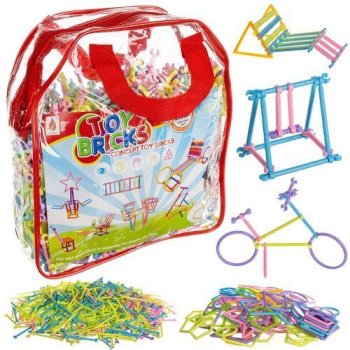 Straw Constructor Building Toy, Educational STEM Set, 1000 Pieces