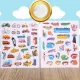 Bakalu Drogi i Pojazdy Educational Sticker Book for Children