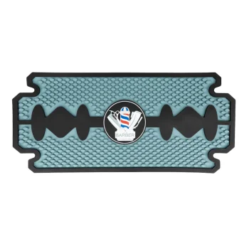 Barber Tool Mat with Razor Blade Design, Rubber