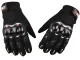 Protective Motorcycle and Bicycle Touchscreen Gloves, Black, L/XL