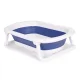 Ecotoys Foldable Baby Bath Tub with Drain, Blue