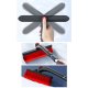 Iso Trade Xtrobb 24821 Telescopic Car Snow Brush and Ice Scraper, Black/Red