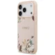 Guess Grained Flowers Classic Logo MagSafe Phone Case Cover iPhone 17 Pro Max - pink