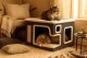 Gotel ZW2K Two-Level Cat House Bed, 41x41x34 cm