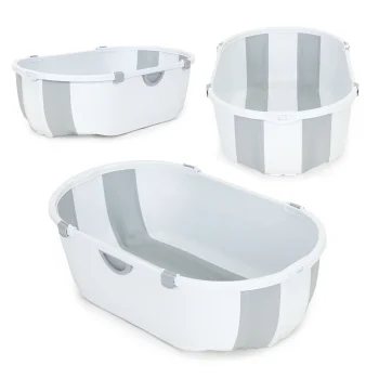 Ecotoys Foldable Baby Bath Tub, Grey