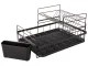 Two-Tier Dish Drainer with Tray, Black