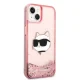 Karl Lagerfeld Glitter Choupette Head Case for iPhone 14 Plus / 15 Plus - Pink