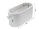 Make-up Case Organaizer with LED Mirror, White