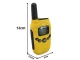 Baofeng BF-T6 walkie-talkie set (2 pcs), up to 2 km, 1500 mAh, LED flashlight, yellow