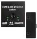Bidirectional 4K HDMI 2.0 Switch 1 in 2 Out Splitter