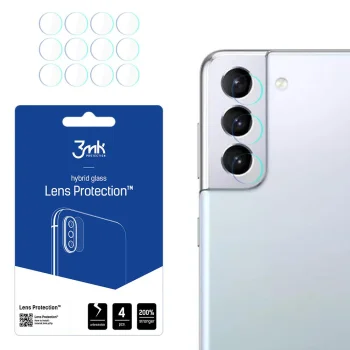 Samsung Galaxy S21+ Plus 5G 3MK Lens Protection Back Camera Hybrid Glass Protector, 4 pcs.