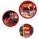 Fire Station Toy Garage Playset 3 Levels with Elevator Cars and Helicopter 74 Pieces