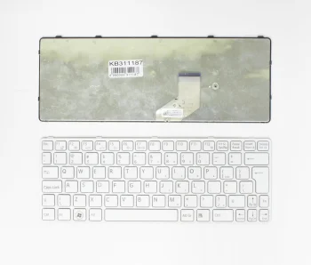 Sony Vaio SVE11 Keyboard, UK Layout, White